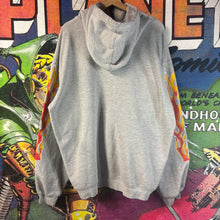 Load image into Gallery viewer, Vintage Gray Adidas Flames Hoodie Size XL
