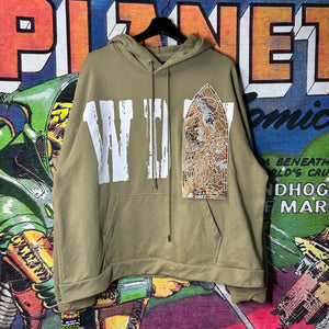 Who Decides War Patched Hoodie Size Large