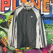 Load image into Gallery viewer, Y2K Nike Gray Full Zip Track Jacket Size Small
