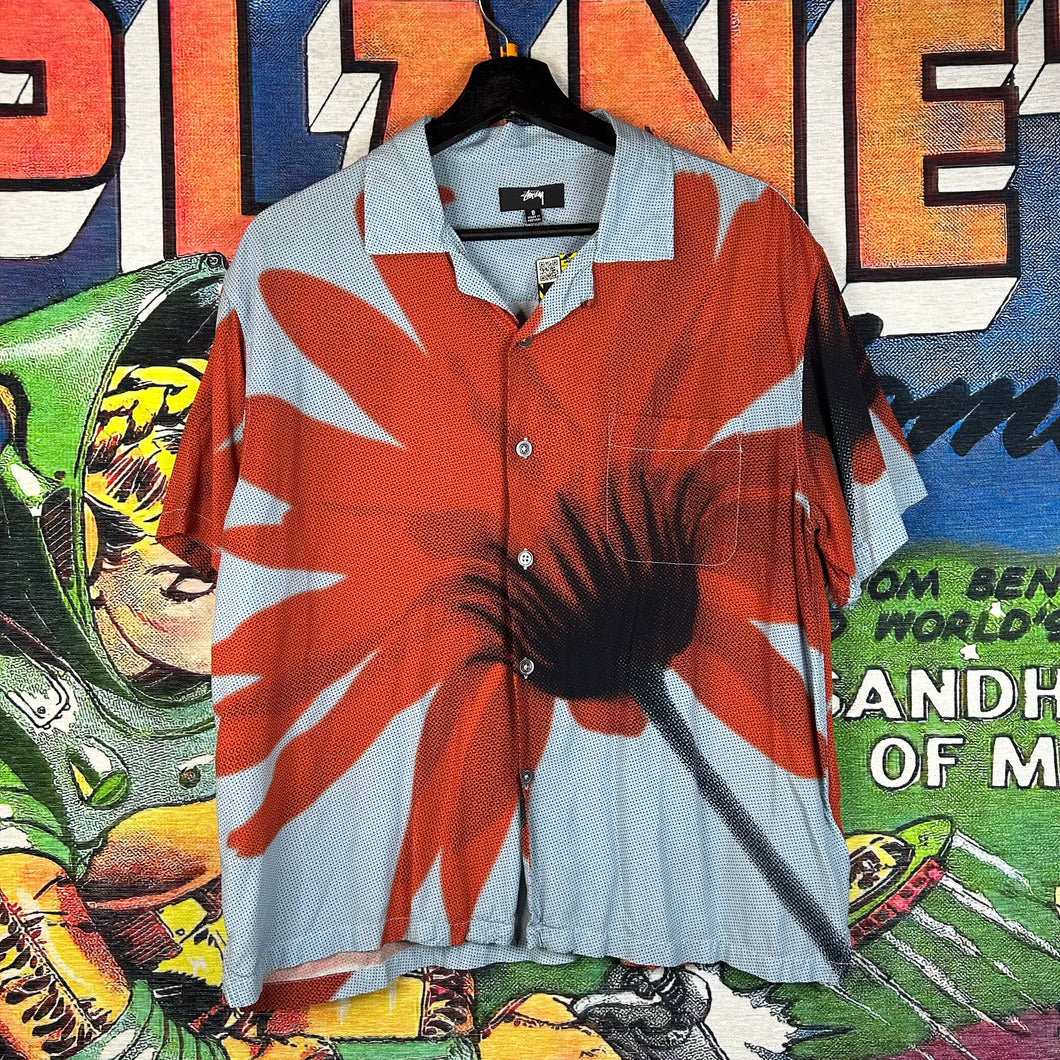 Stüssy ‘Halftone Flower’ Button Up Size Small