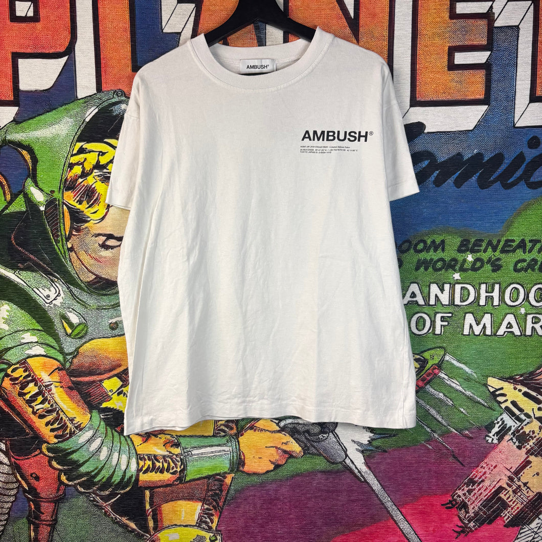 Ambush Front Logo Workshop Tee Size Large