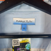 Load image into Gallery viewer, Purple Brand Blue Sky In Button Up Shirt Size XL

