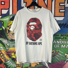 Load image into Gallery viewer, Bape Red Camo Ape Head Tee Size Large

