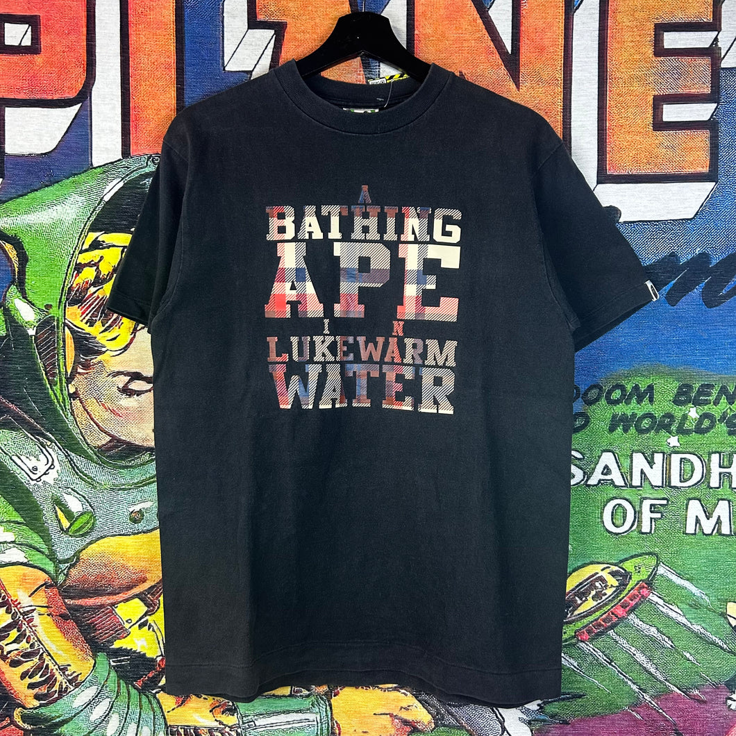 Bape ‘In Lukewarm Water’ Plaid Tee Size Medium