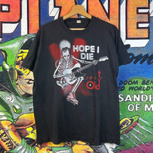 Load image into Gallery viewer, Vintage 80s ‘Hope I Die’ Skeleton Tee Size XL
