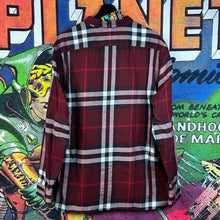 Load image into Gallery viewer, Burberry Red Plaid Button Down Shirt Size 2XL
