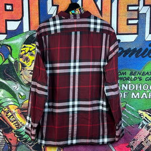 Burberry Red Plaid Button Down Shirt Size 2XL
