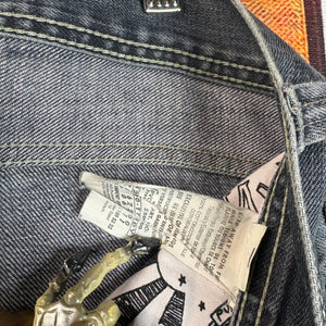 Evisu x Puma Distressed Denim Jeans Size 34"