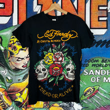 Load image into Gallery viewer, Ed Hardy ‘Dead Or Alive’ Graphic Tee Size Women’s S
