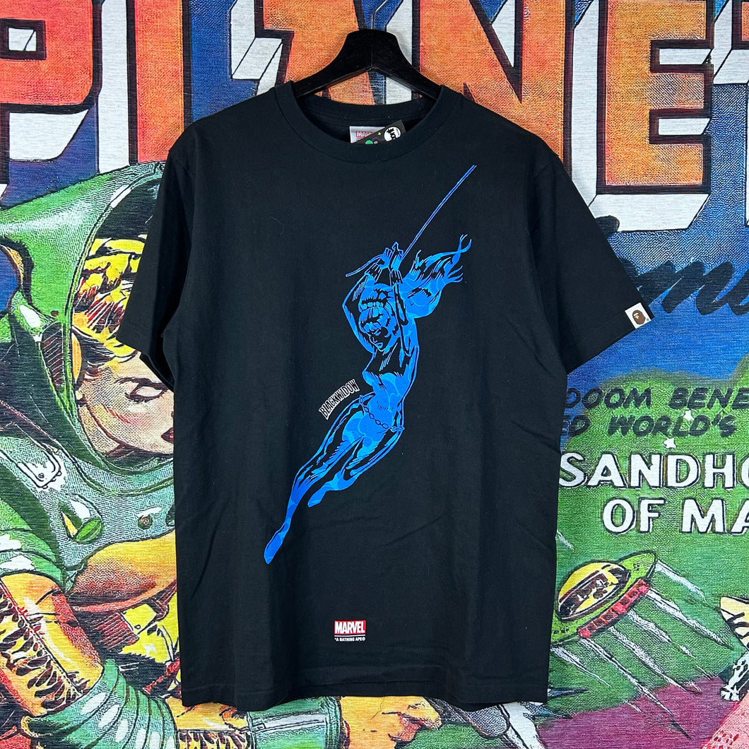 Bape Marvel Black Widow Tee Size Medium