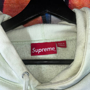 Supreme Raised Handstyle Logo Pale Green Hoodie Size L