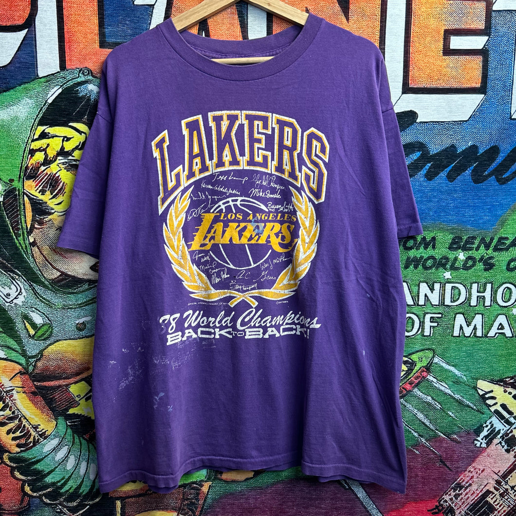 Vintage 80’s 88’ Lakers Championship Tee Size XL