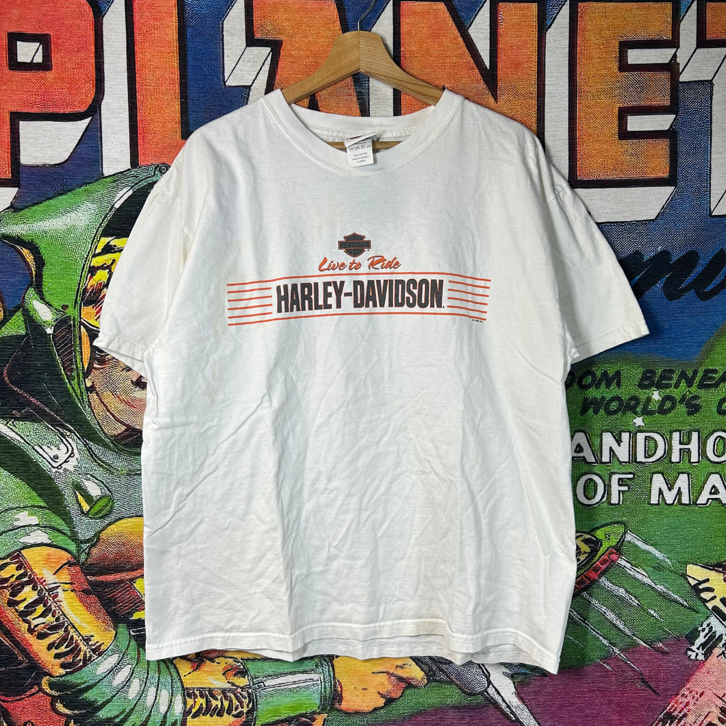 Y2K Harley Davidson ‘Live to Ride’ Tee Size XL