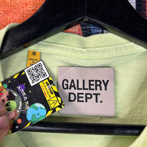 Gallery Dept. Neon Green Logo Tee Size Small
