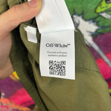 Load image into Gallery viewer, Off-White Spray Arrow Track Shorts Size XL
