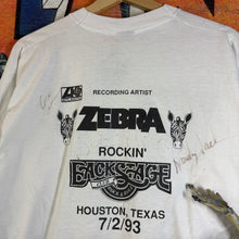 Load image into Gallery viewer, Vintage 90s Zebra Band Tour Tee Size XL
