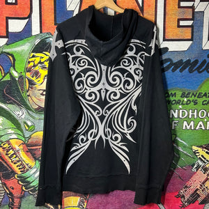 Y2K Affliction Tribal Eagle Hoodie Size Large
