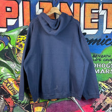 Load image into Gallery viewer, Y2K No Fear Navy Hoodie Size Large
