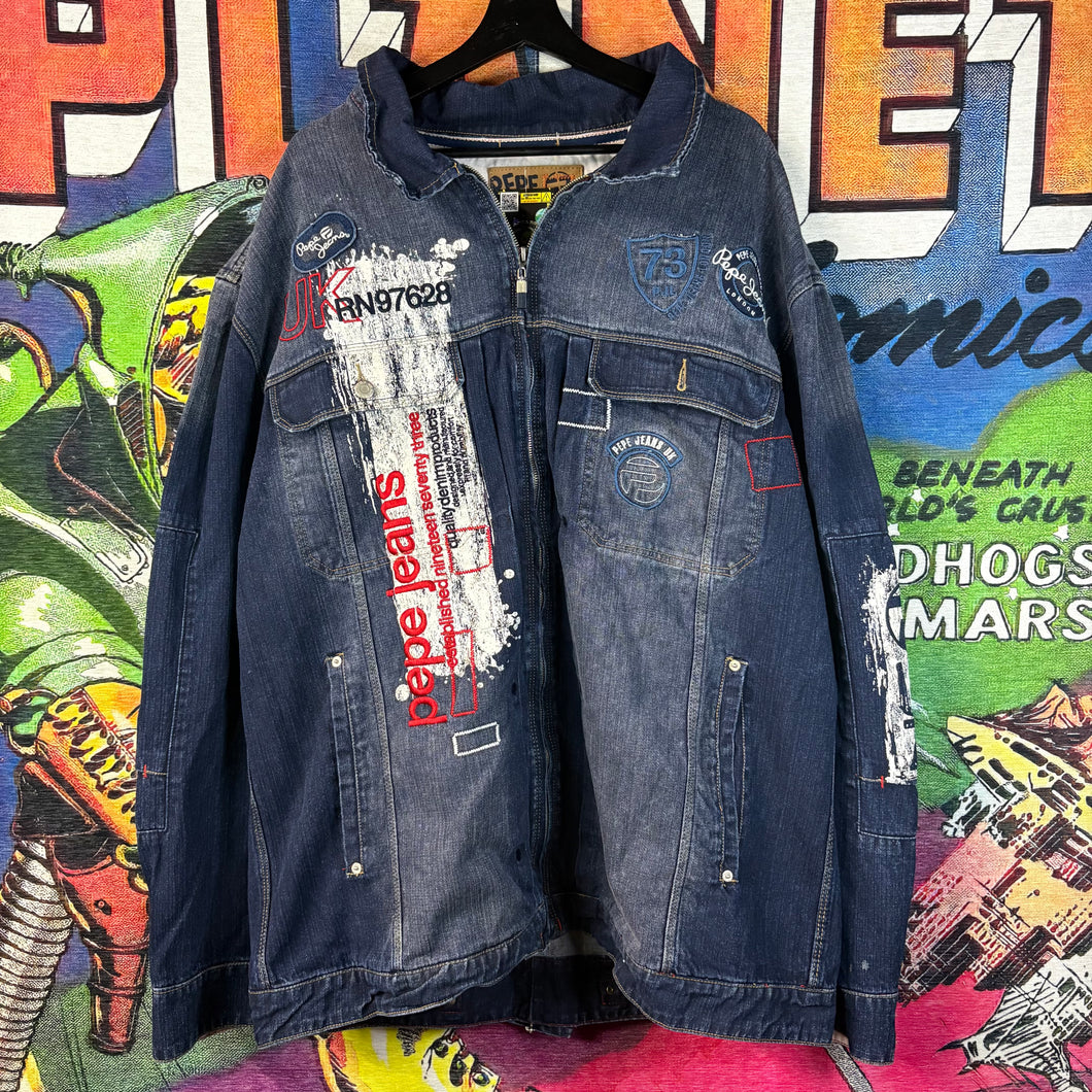 Y2K Pepe Jeans Denim Jacket Size 4XL