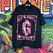 Load image into Gallery viewer, Goth Money Records Pink Camo Logo Tee Size XL
