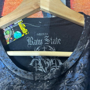 Y2K Raw State Cross Tee Size Medium