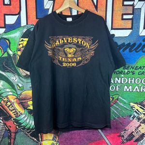 Y2K Galveston Texas Biking Tee Size 2XL