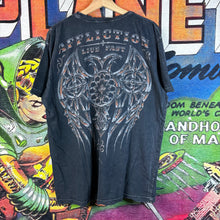 Load image into Gallery viewer, Y2K Affliction Live Fast Distressed Tee Size XL
