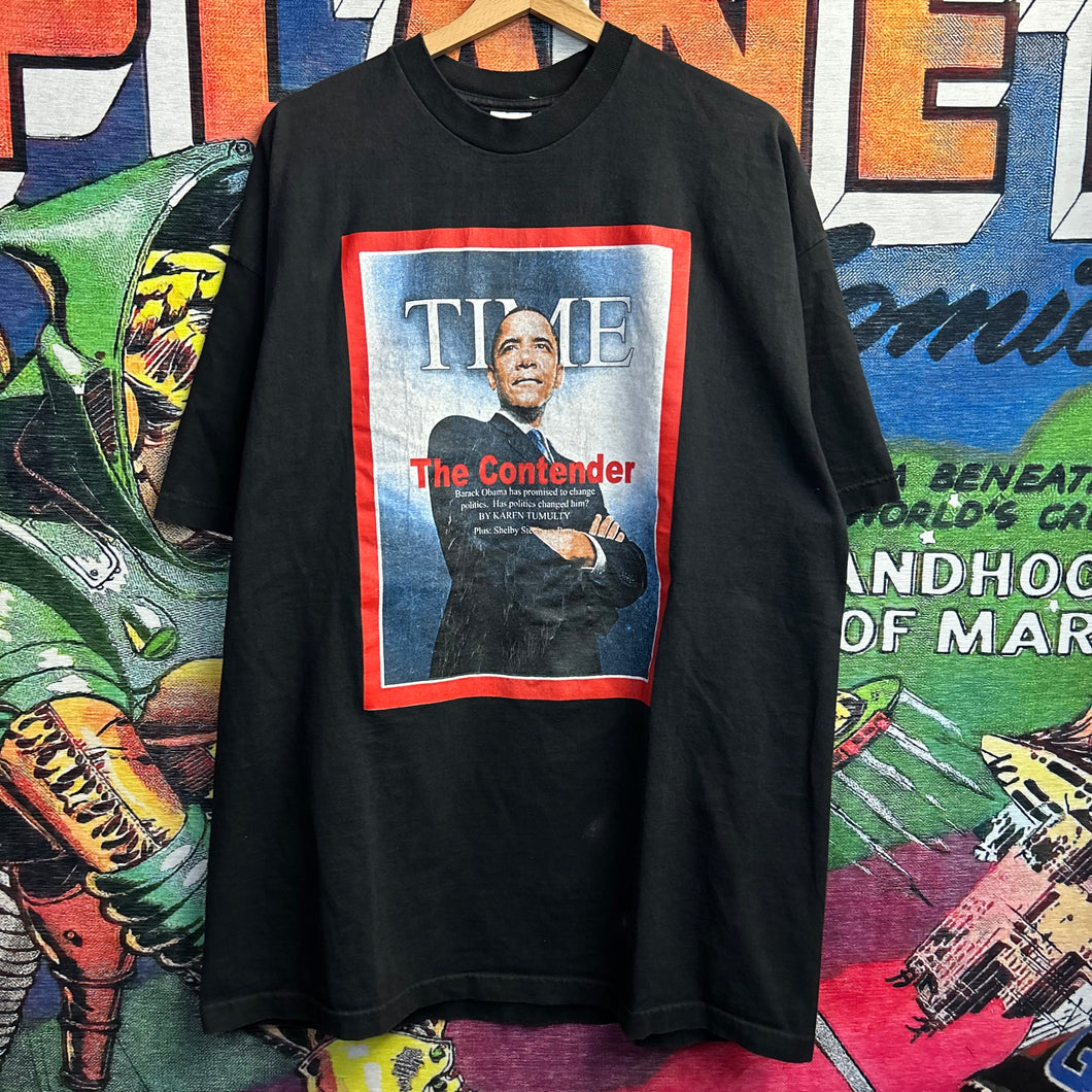 Y2K Obama Time Magazine Tee Size 2XL