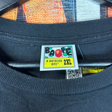 Load image into Gallery viewer, Bape Check Bleached Ape Head Tee Size 2XL
