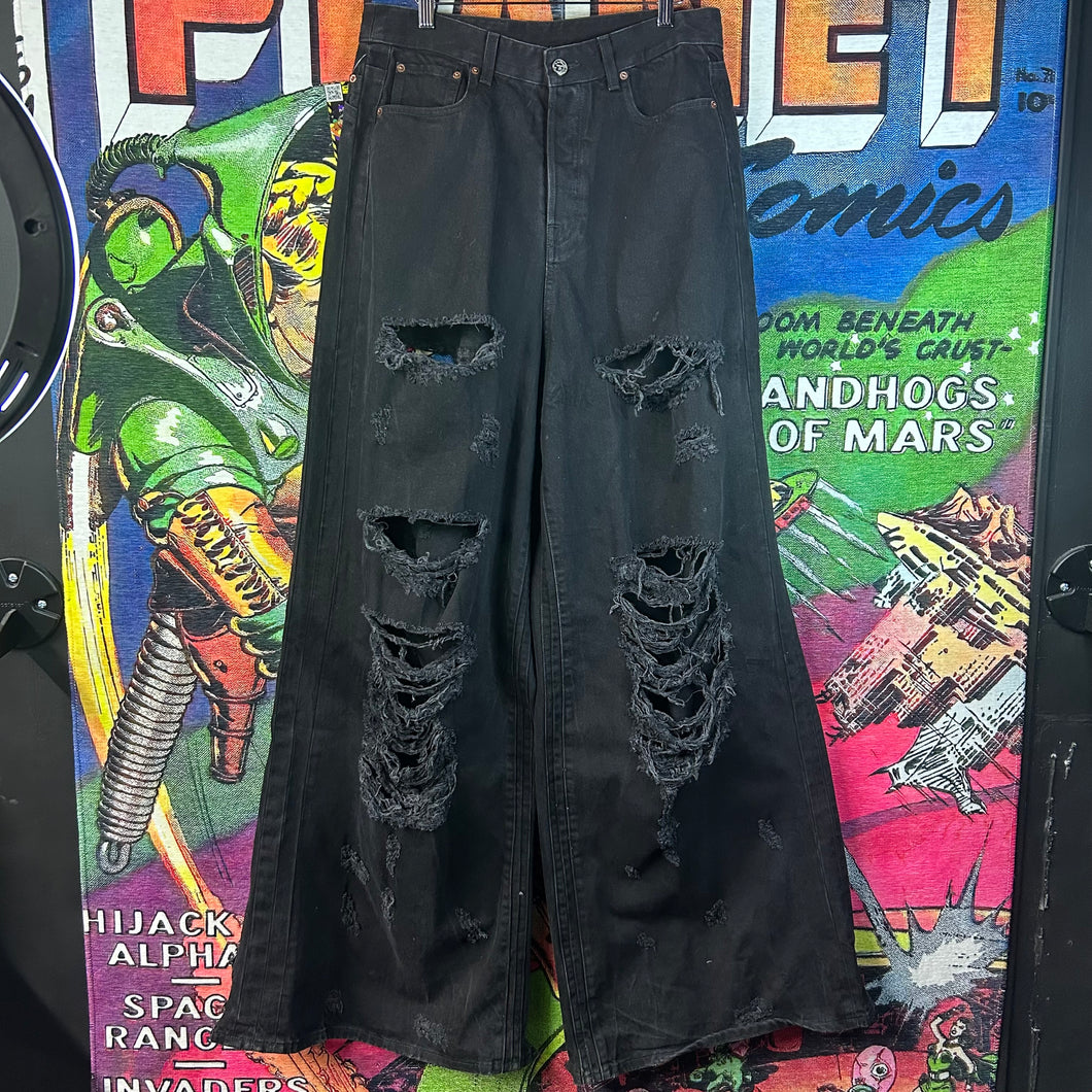 VETEMENTS Destroyed Baggy Jeans Size 32”