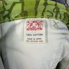 Load image into Gallery viewer, Evisu Green Camouflage Shorts Size 33-34”
