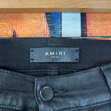 Load image into Gallery viewer, Amiri MX1 Waxed Jeans Black Size 36”
