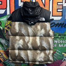 Load image into Gallery viewer, Supreme X The North Face Fur Print Puffer Vest FW13 Size Medium
