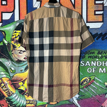 Load image into Gallery viewer, Burberry Plaid Button Up Shirt Size Small
