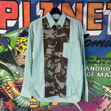 Load image into Gallery viewer, COMME des GARÇON 2011 Camouflage Plaid Twist Shirt Size Small
