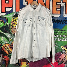 Load image into Gallery viewer, Affliction Athletic Fit ‘Live Fast’ L/S Button Down Shirt Size 2XL
