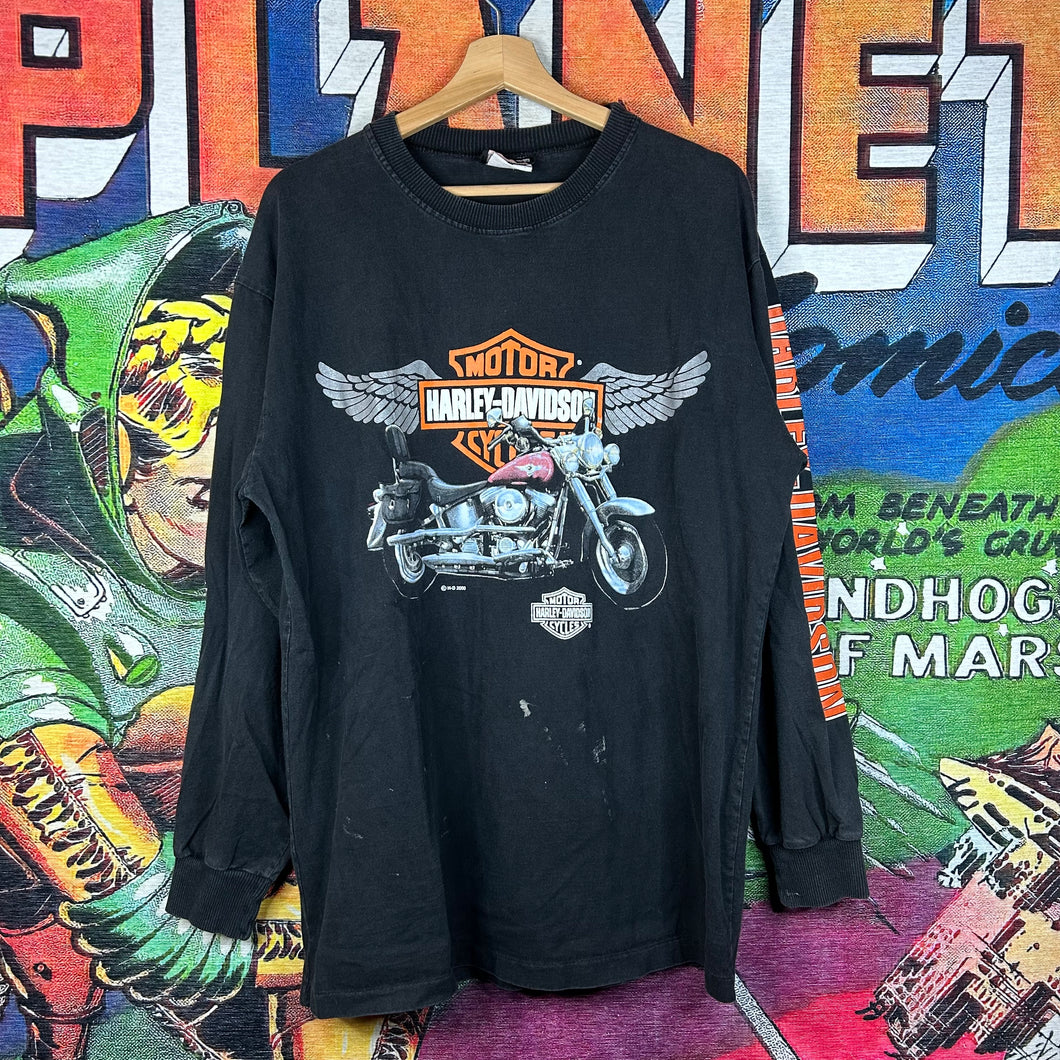 Y2K 2000 Harley Davidson Niagara Falls Long Sleeve Tee Size XL