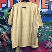 Load image into Gallery viewer, Brand New Essentials Fear Of God Rubberized Logo Light Tuscan Tee Size Large
