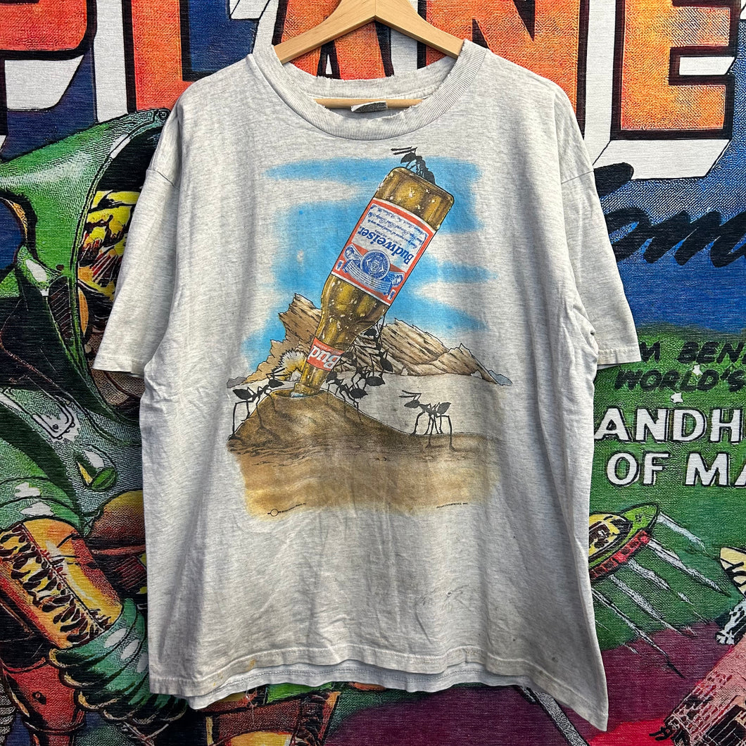 Vintage 90’s Budweiser Beer Anthill Tee Size XL