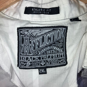 Affliction Athletic Fit ‘Live Fast’ L/S Button Down Shirt Size 2XL