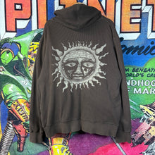 Load image into Gallery viewer, Y2K Sublime Brown Thermal Sherpa Lined Zip Up Hoodie Size 2XL
