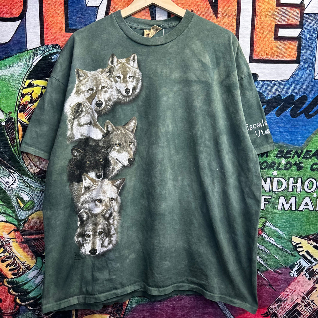 Vintage 90’s The Mountains Wolves Tee Size 2XL