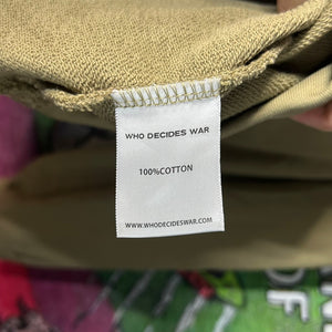 Who Decides War Patched Hoodie Size Large