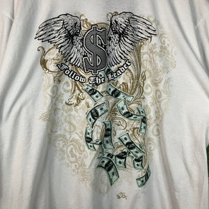Y2K Grunge Wings Cash ‘Follow The Leader’ Tee Size XL