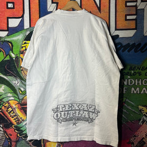 Y2K Texas Outlaws Skull Tee Size XL