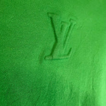Load image into Gallery viewer, Louis Vuitton Debossed LV Green T-shirt Size Medium

