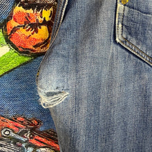 Load image into Gallery viewer, Y2K Evisu Yellow Bear Jeans Size 35”
