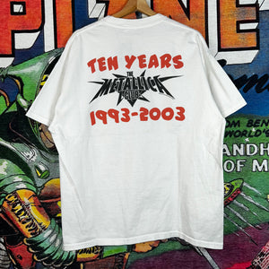 Vintage 2003 Metallica ‘Club Em All’ Tee Size XL