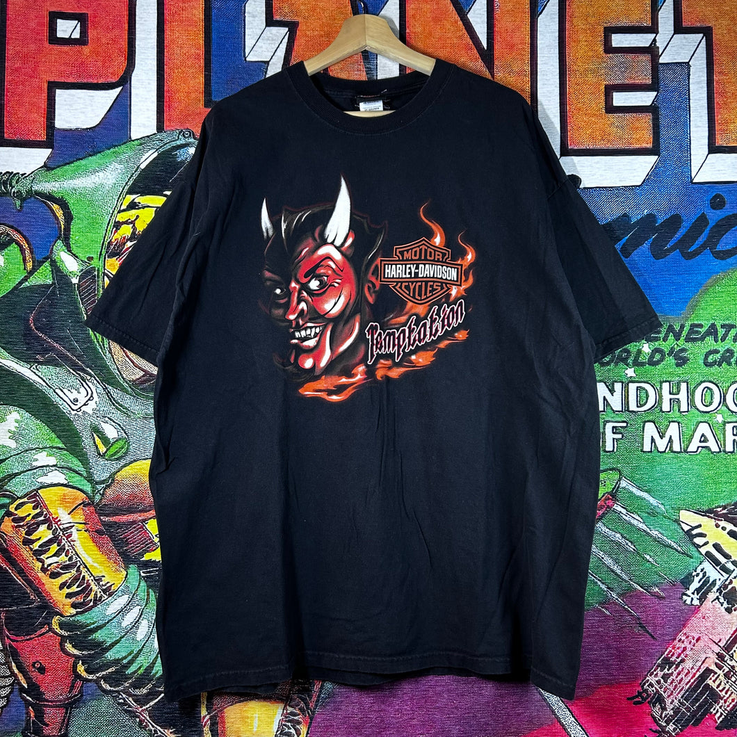Harley Davidson ‘Temptation’ Devil Graphic Tee Size 2XL