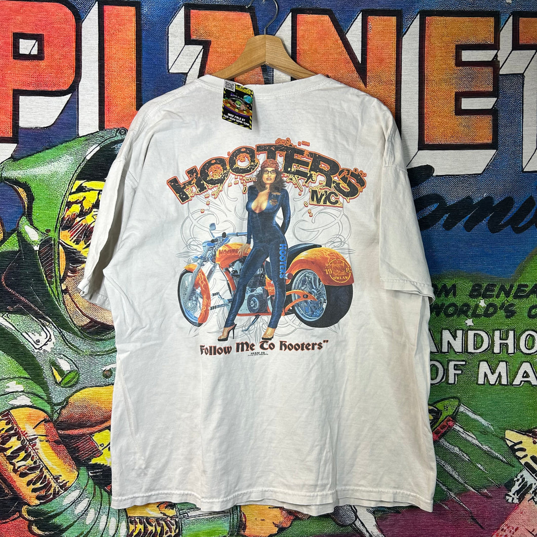 Y2K Hooters Motorcycle Tee Size XL
